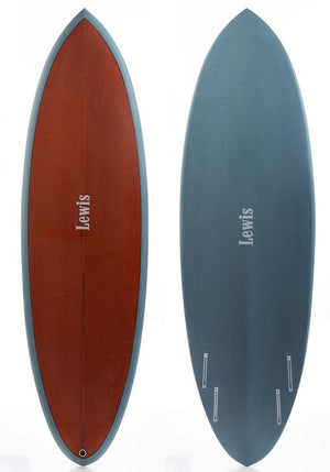 6'0 Lewis Daytona Shortboard Surfboard - Rider Shack