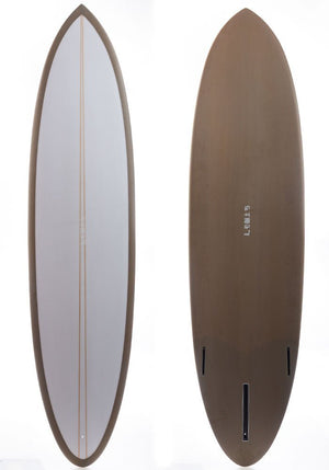 7'6 Lewis Dart Single Fin Mid-Length Surfboard - Rider Shack