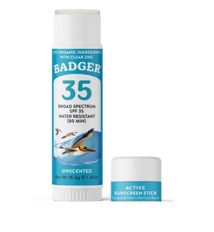 Badger SPF 35 Active Mineral Sunscreen Stick - Rider Shack