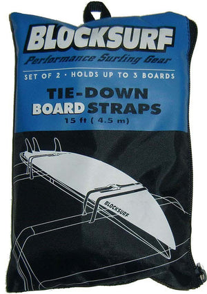 Block Surf 15ft Surfboard Tie Down Straps - Rider Shack