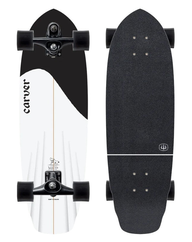 Carver Black Tip 32.5" Surf Skate with C7 Trucks - Rider Shack