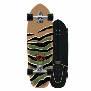 Carver J.O.B Camo Tiger C7 33.5" Surf Skate Complete - Rider Shack