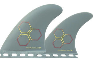 Channel Islands Upright Medium Tri/Quad White Surfboard Fins 1 Tab - Rider Shack