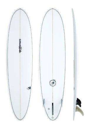 Critical Slide 9'0 Wavemaster 5000 Clear Funboard Surfboard - Rider Shack