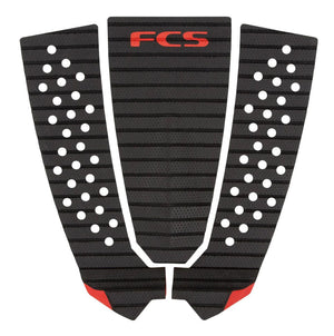 FCS Filipe Toledo Tread-Lite Surfboard Traction Pad Black/Red - Rider Shack