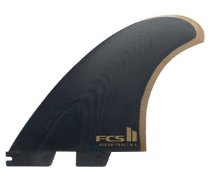 FCS II Album Twin + Trailer surfboard Fins - Rider Shack