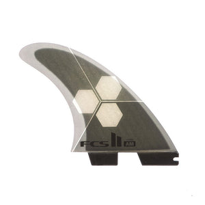 FCS II AM PC Aircore Large Grey Tri/Quad Surfboard Fins - Rider Shack