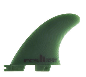FCS II Carver Neo Glass Quad Rear Surfboard Fin Set - Rider Shack