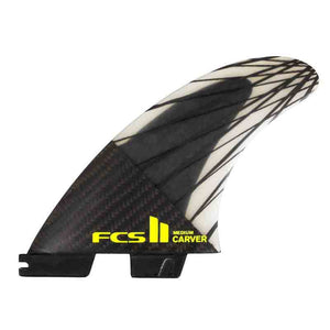 FCS II Carver PC Carbon Medium Thruster Surfboard Fins - Rider Shack