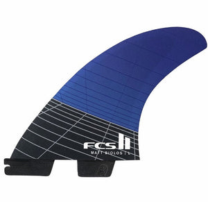 FCS II Matt Biolos Thruster Large Surfboard Fin Set - Rider Shack