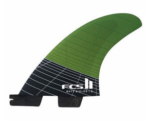 FCS II Matt Biolos Thruster Small Surfboard Fin Set - Rider Shack