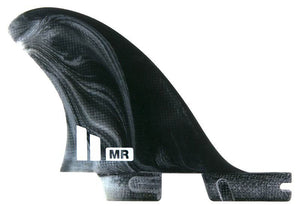 FCS II MR PC Twin Fin Set (Black/White) - Rider Shack