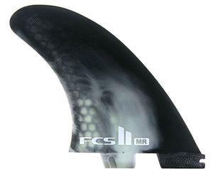 FCS II MR PC Twin Fin Set (Black/White) - Rider Shack