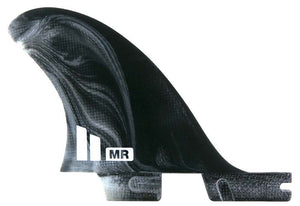 FCS II MR PC Twin Fin Set (Black/White) - Rider Shack
