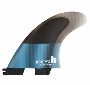 FCS II Performer XL Tranquil Blue Thruster Surfboard Fins - Rider Shack