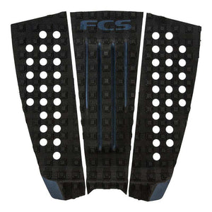 FCS Julian Wilson Black/Charcoal Surfboard Traction Pad - Rider Shack