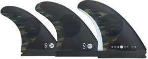 Firewire Slater Designs KS1 Large 5 Fin Camo Surfboard Fin Set - Rider Shack