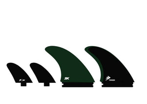 Firewire Twinzer Fins Large Army Green Sufboard Fins - Rider Shack