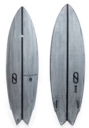 Great White Twin 5'10 IB Volcanic Shortboard - Rider Shack