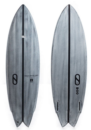 Great White Twin 5'11 IB Volcanic Shortboard - Rider Shack