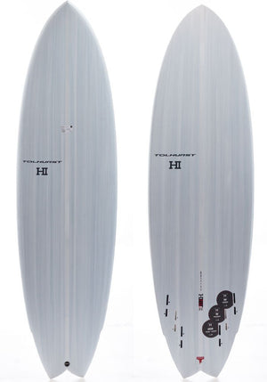 Harley Ingleby 6'0 HIBT 3+3 White-Red (Red) Full-Nose Surfboard - Rider Shack