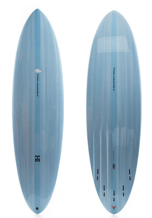Harley Ingleby 6'4 Mid 6 Mini Light Blue (Red) Mid-Length Surfboard - Rider Shack