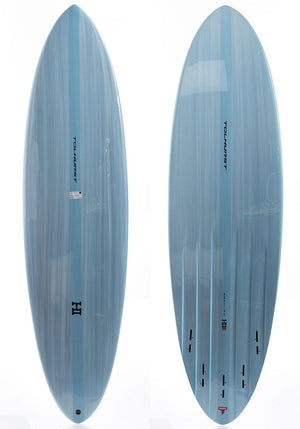 Harley Ingleby 6'4 Mid 6 Mini Light Blue (Red) Mid-Length Surfboard - Rider Shack