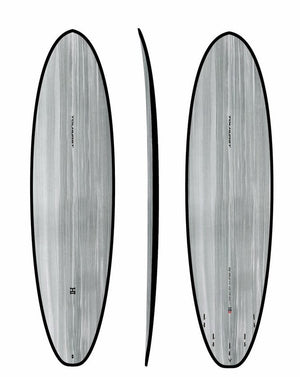 Harley Ingleby 6'6 Moe Mini Gray Carbon (Black) Surfboard - Rider Shack