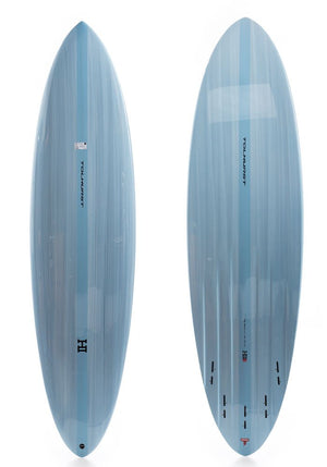 Harley Ingleby 6'8 Mid 6 Mini Light Blue (Red) Mid-Length Surfboard - Rider Shack