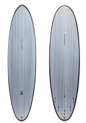 Harley Ingleby 7'2 Moe Gray Carbon (Black) Mid-Length Surfboard - Rider Shack