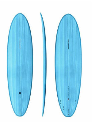 Harley Ingleby 7'2 Moe Light Blue (Red) Mid-Length Surfboard - Rider Shack