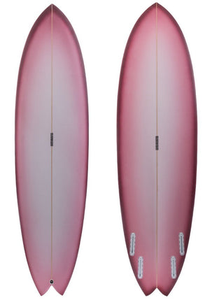 Lewis 6'6 Bank Fish Quad Future Twin Surfboard - Rider Shack