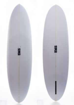 Lewis 6'8 Parker Mid Length Single Fin Surfboard - Rider Shack