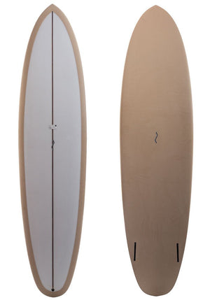 Lewis 7'3 Canvas Twin Mid Length Surfboard - Rider Shack