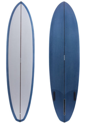 Lewis 7'3 DT Diamond II Mid Length Surfboard - Rider Shack