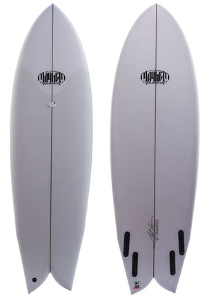 Lost 5'11 Round Nose Fish Retro Revamp23 Surfboard w/Futures Boxes - Rider Shack