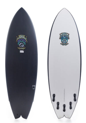 Lost 5'4 Pisces Black Sheep Fish Surfboard 5-Fin FCSII - Rider Shack