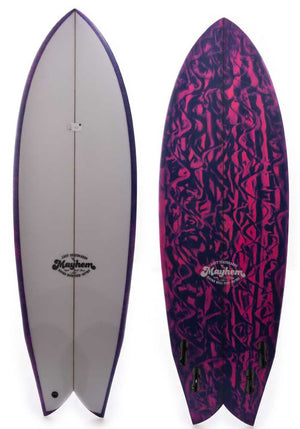 Lost 5'6 Round Nose Fish Retro with Resin Tint Surfboard - Rider Shack