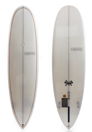 Modern 7'0 Love Child Black Burnt Orange Surfboard - Rider Shack