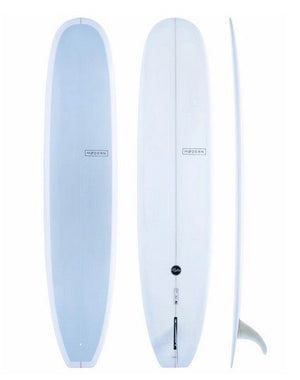 Modern 9'6 Retro Sky Blue Longboard Surfboard - Rider Shack