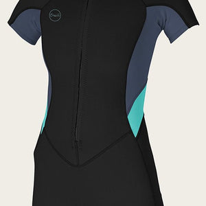 O'Neill Womens Bahia Chest Zip S/S 2/1mm Springsuit - Rider Shack