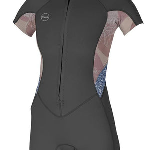 O'Neill Womens Bahia Chest Zip S/S 2/1mm Springsuit - Rider Shack