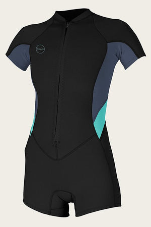 O'Neill Womens Bahia Chest Zip S/S 2/1mm Springsuit - Rider Shack
