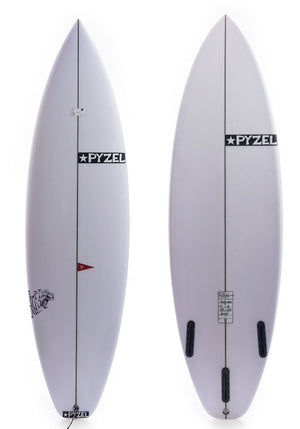 Pyzel 5'10 Power Tiger Shortboard Surfboard w/ Futures Boxes - Rider Shack