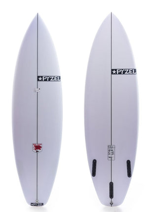 Pyzel 5'10 Red Tiger w/ Futures Shortboard Surfboard - Rider Shack