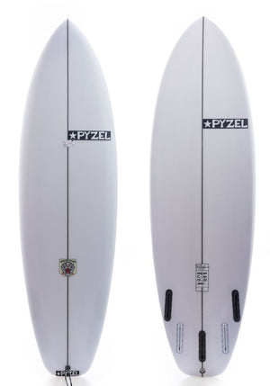 Pyzel 5'11 White Tiger Shortboard Surfboard Futures - Rider Shack