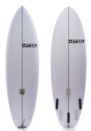 Pyzel 5'11 White Tiger Shortboard Surfboard w/Futures - Rider Shack
