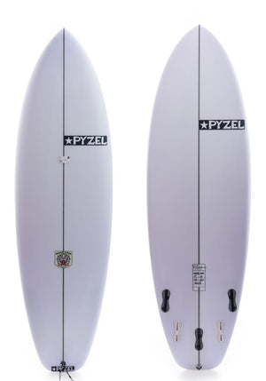 Pyzel 5'8 White Tiger Short board w FCS II - Rider Shack