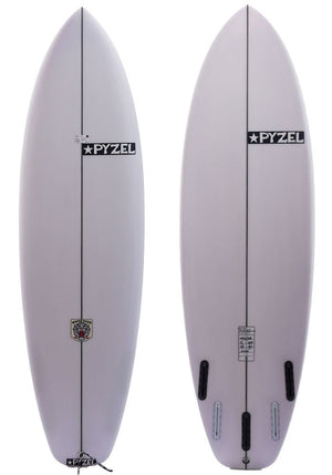 Pyzel 6'0 White Tiger Shortboard Surfboard w/Futures - Rider Shack