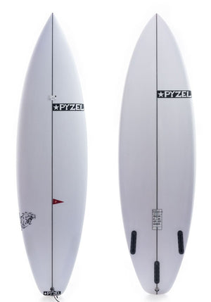 Pyzel 6'2 Power Tiger Shortboard Surfboard Futures Boxes - Rider Shack